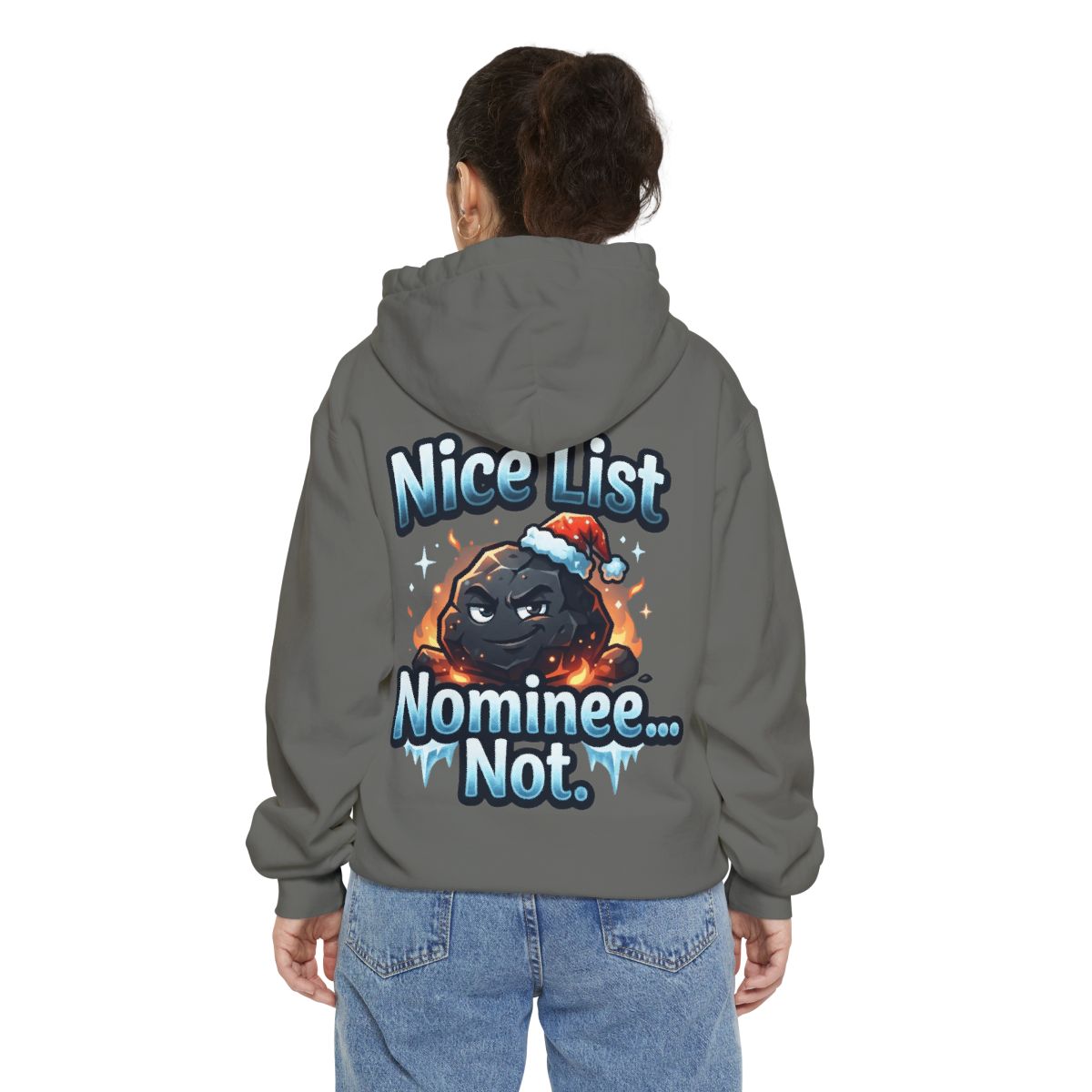 Color: Grey | Nice List Nominee Garment-Dyed Hoodie