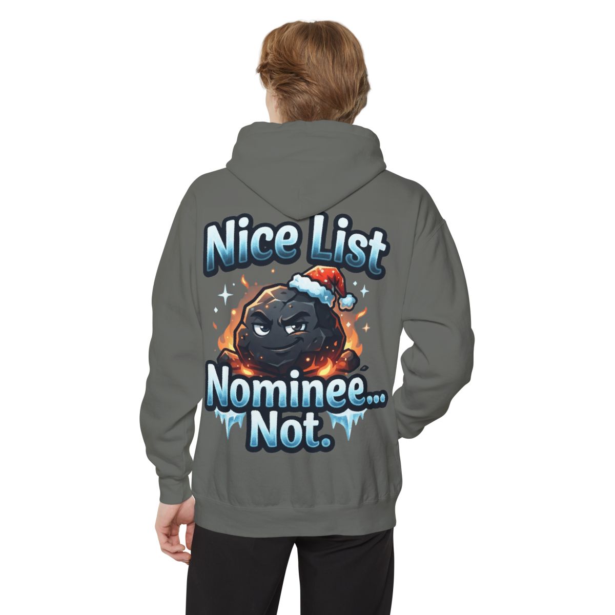 Color: Grey | Nice List Nominee Garment-Dyed Hoodie