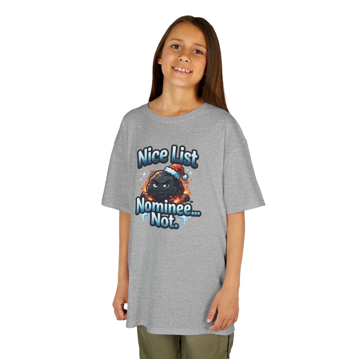 Color: Sport Grey | Nice List Nominee Kids Tee
