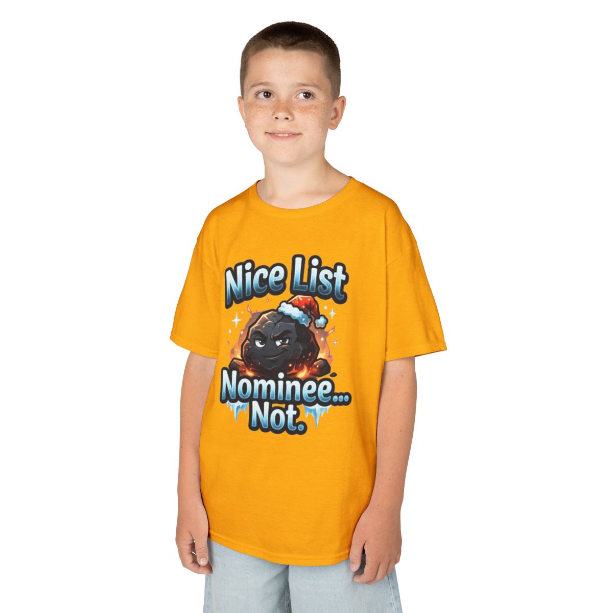 Color: Gold | Nice List Nominee Kids Tee