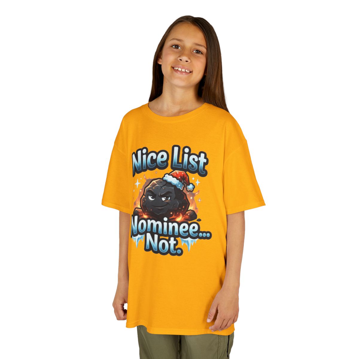 Color: Gold | Nice List Nominee Kids Tee