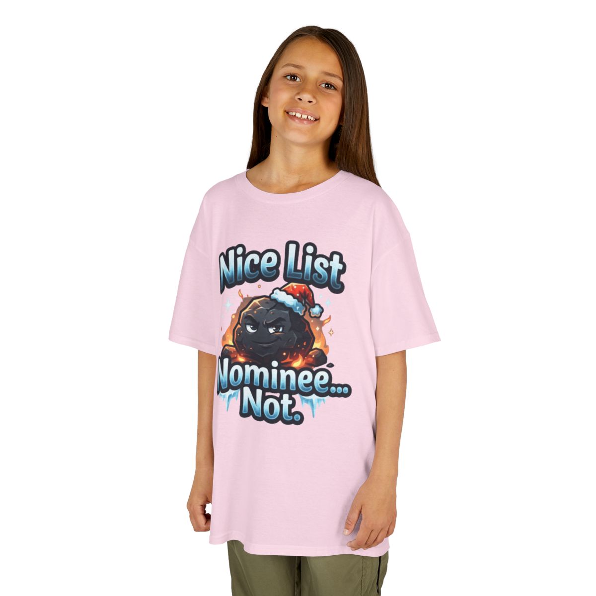 Color: Light Pink | Nice List Nominee Kids Tee