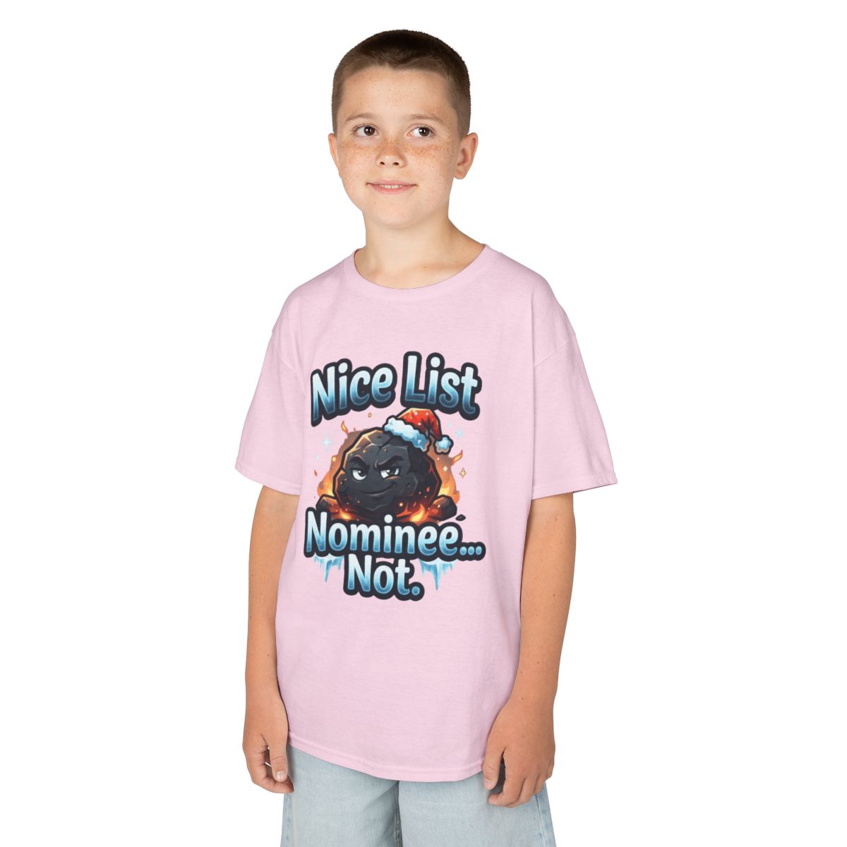 Color: Light Pink | Nice List Nominee Kids Tee
