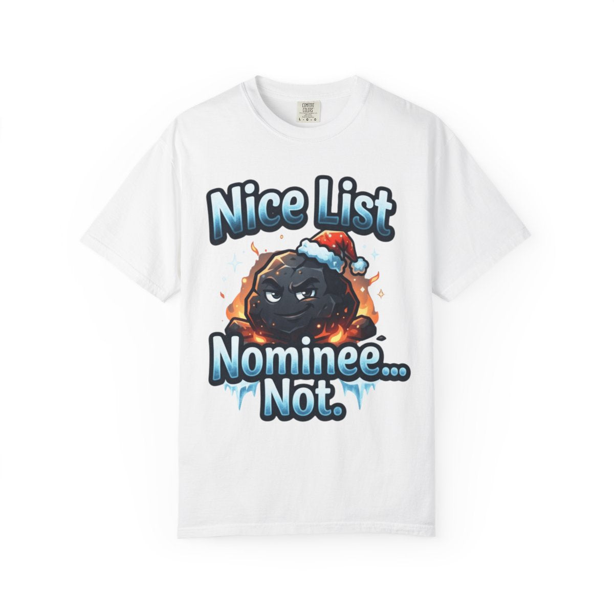 Color: White | Nice List Nominee Unisex Garment-Dyed Tee