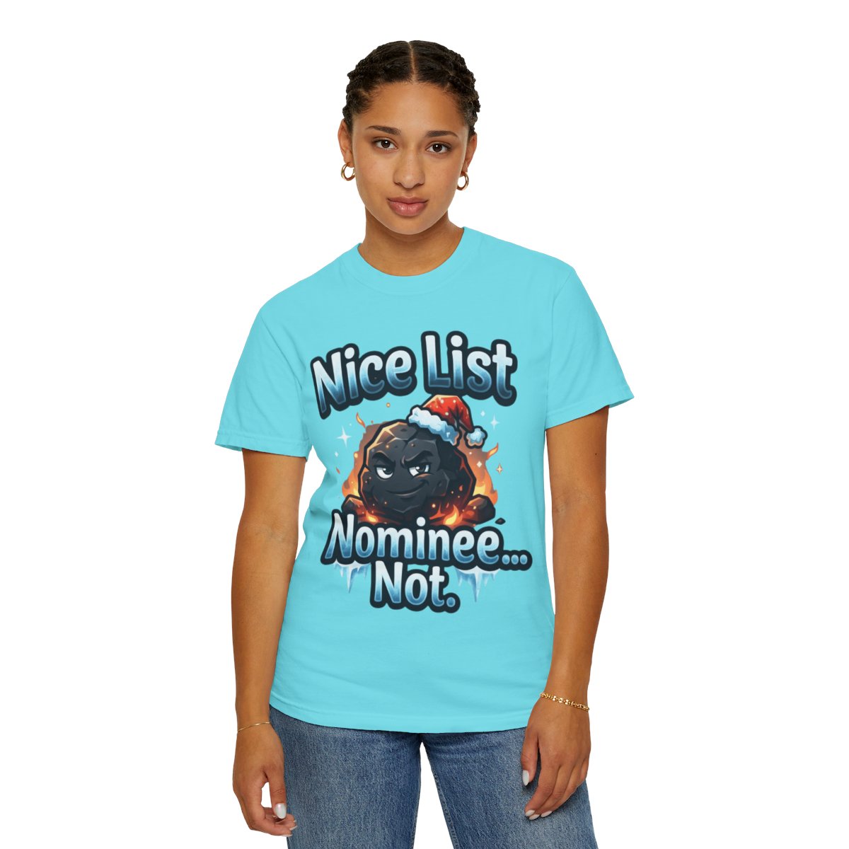 Color: Lagoon Blue | Nice List Nominee Unisex Garment-Dyed Tee