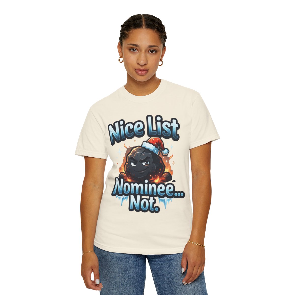 Color: Ivory | Nice List Nominee Unisex Garment-Dyed Tee