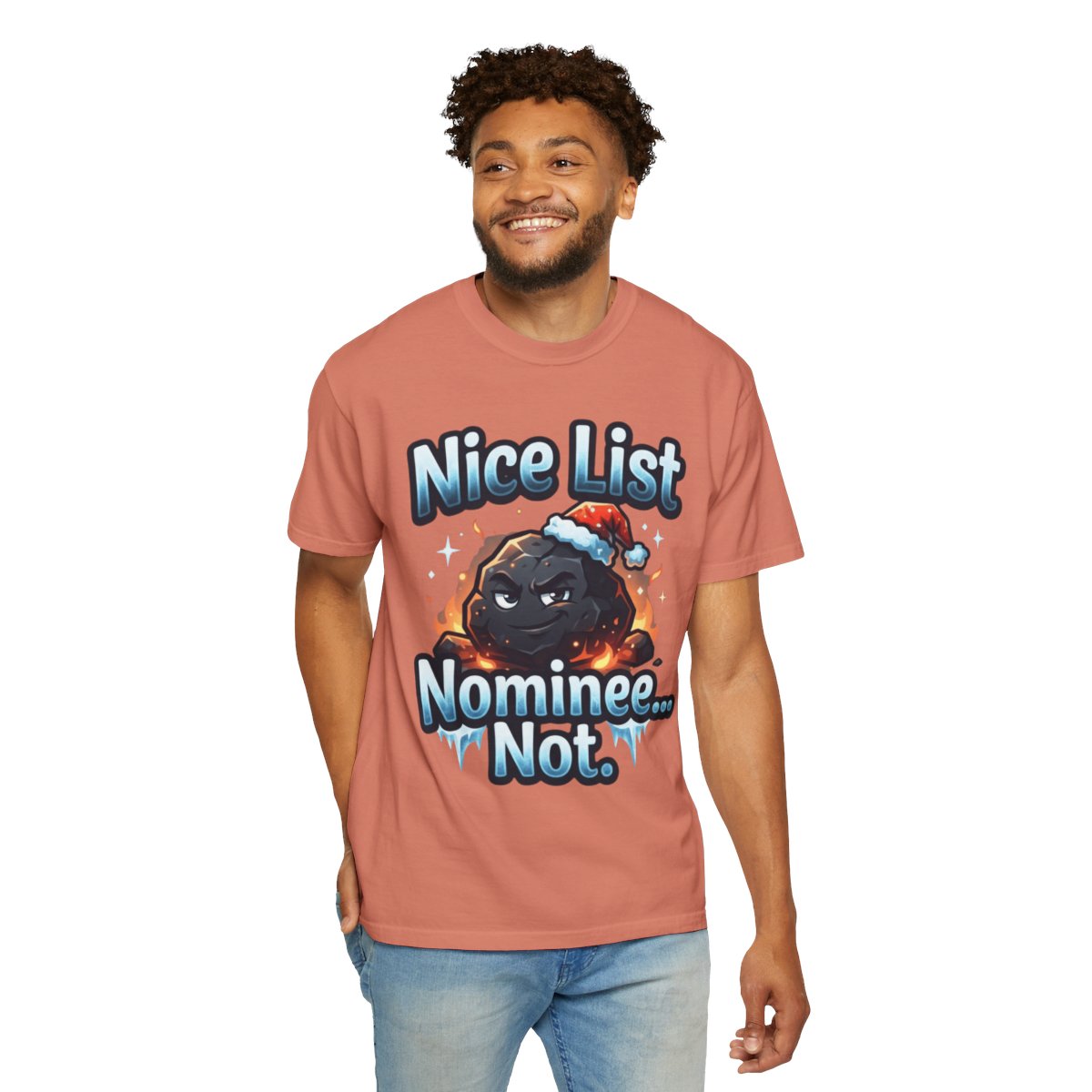 Color: Terracotta | Nice List Nominee Unisex Garment-Dyed Tee