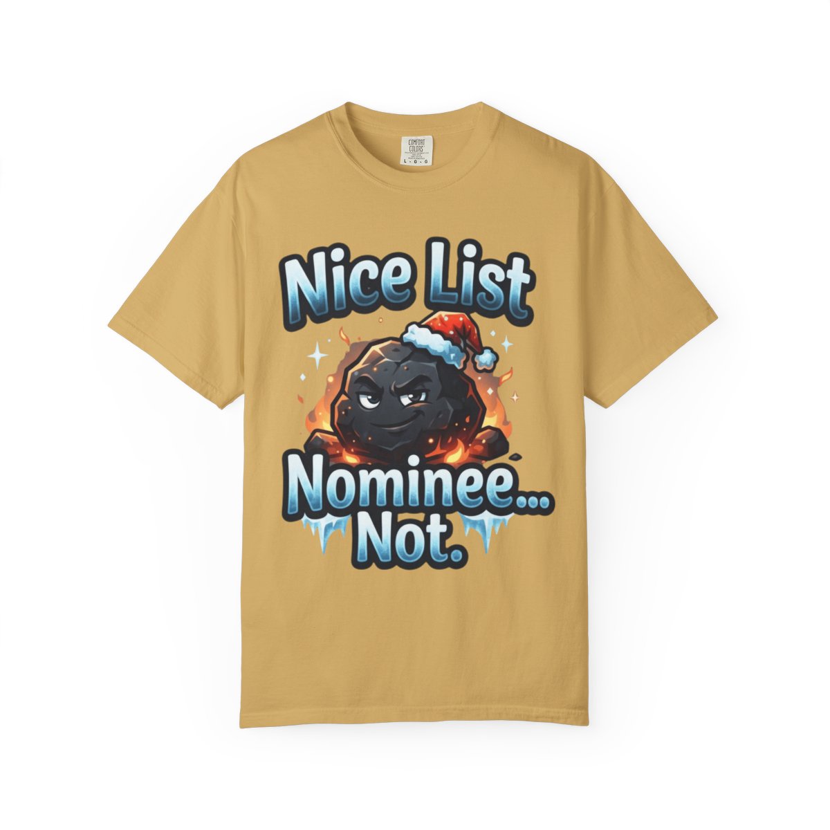 Color: Mustard | Nice List Nominee Unisex Garment-Dyed Tee