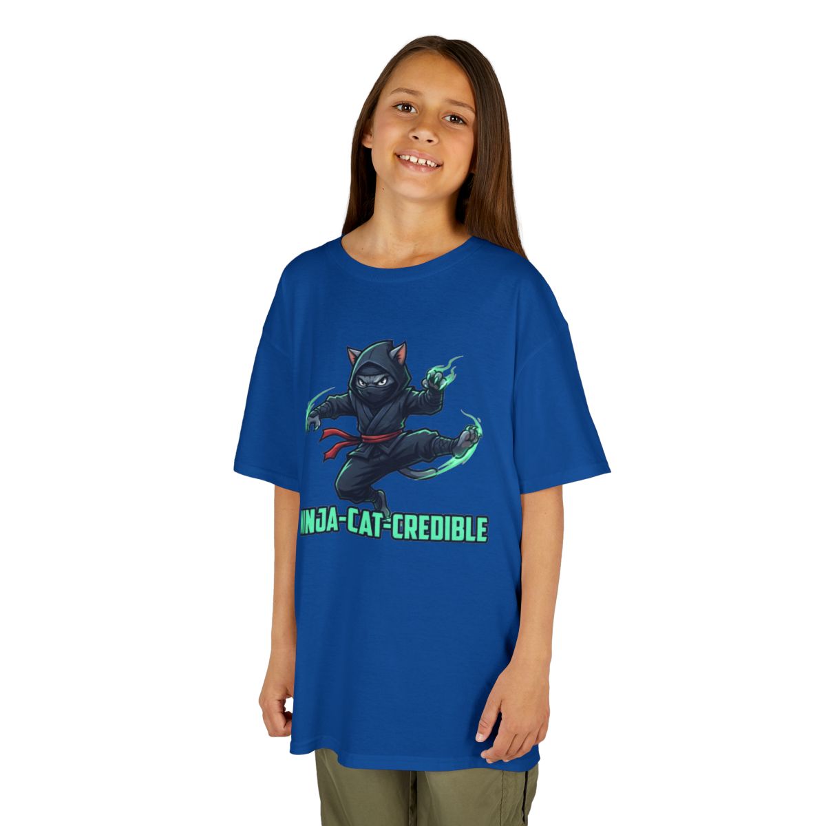 Color: Royal | Ninja Cat Credible Kids Tee