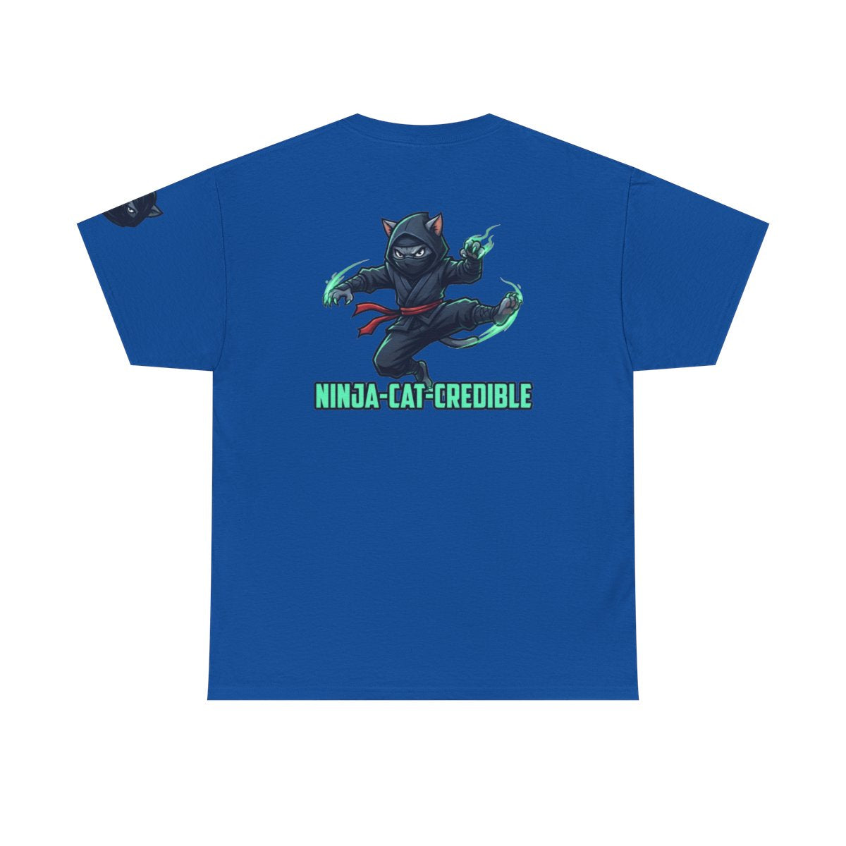 Color: Royal | Ninja Cat Credible Premium Graphic Tee