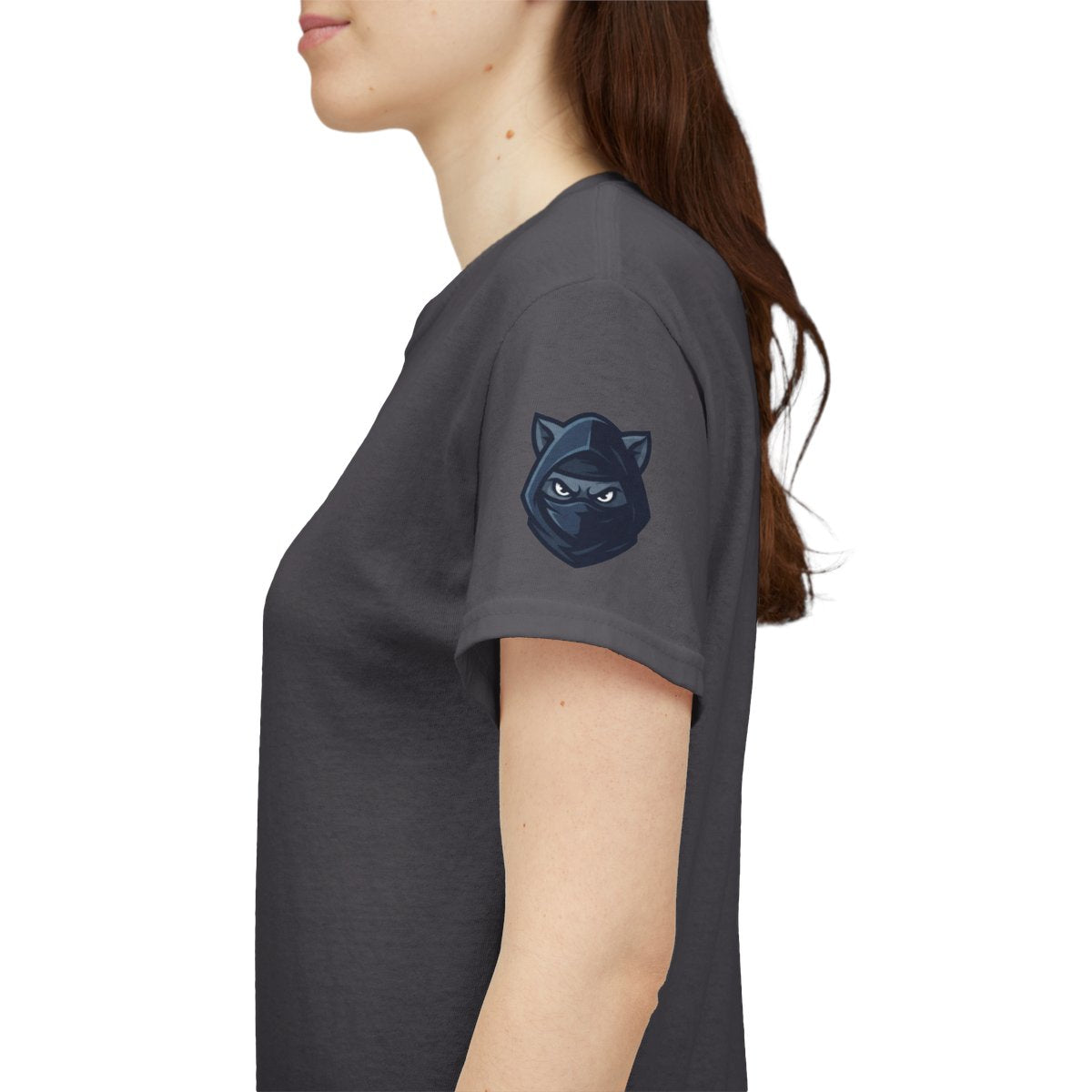 Color: Charcoal | Ninja Cat Credible Premium Graphic Tee