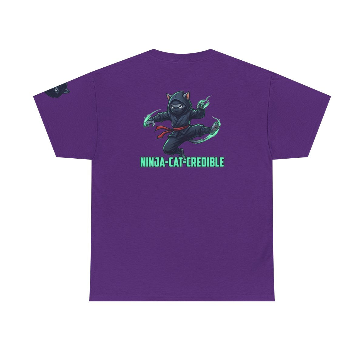 Color: Purple | Ninja Cat Credible Premium Graphic Tee