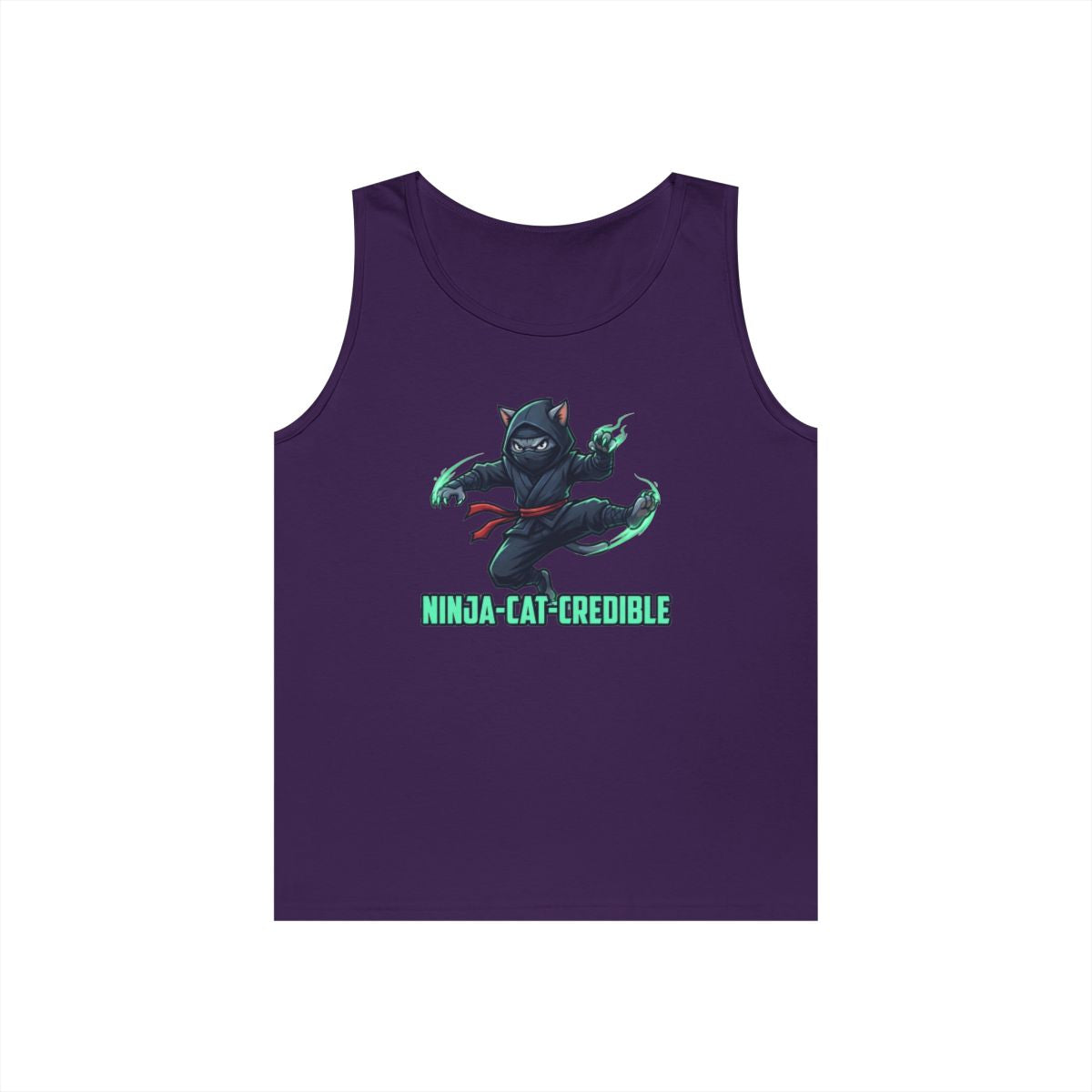 Color: Purple | Ninja Cat Credible Tank Top