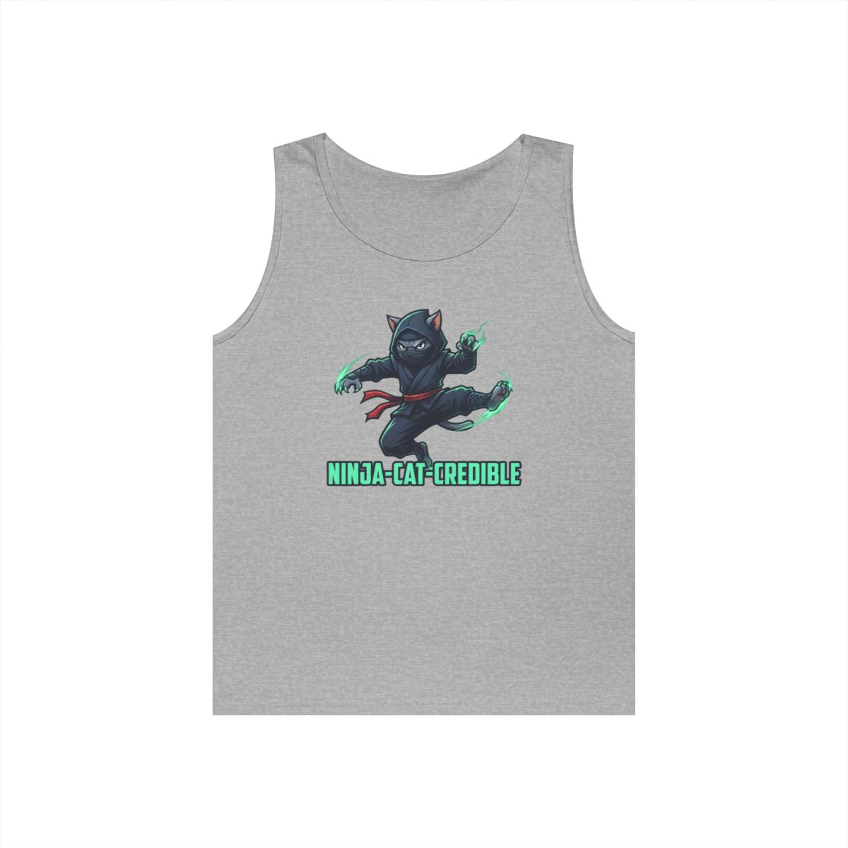 Color: Sport Grey | Ninja Cat Credible Tank Top
