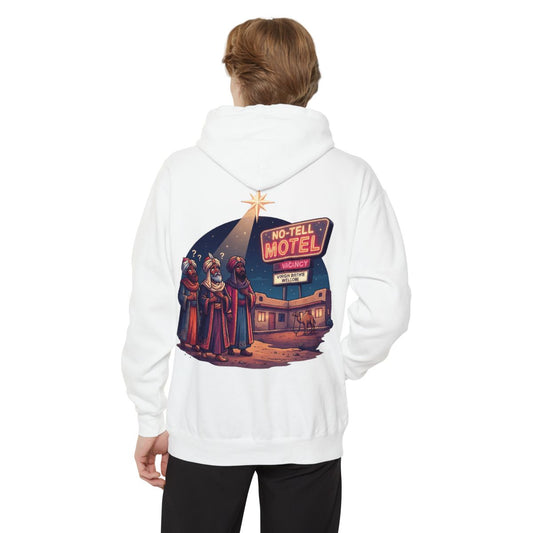 Color: White | No Vacancy Garment-Dyed Hoodie