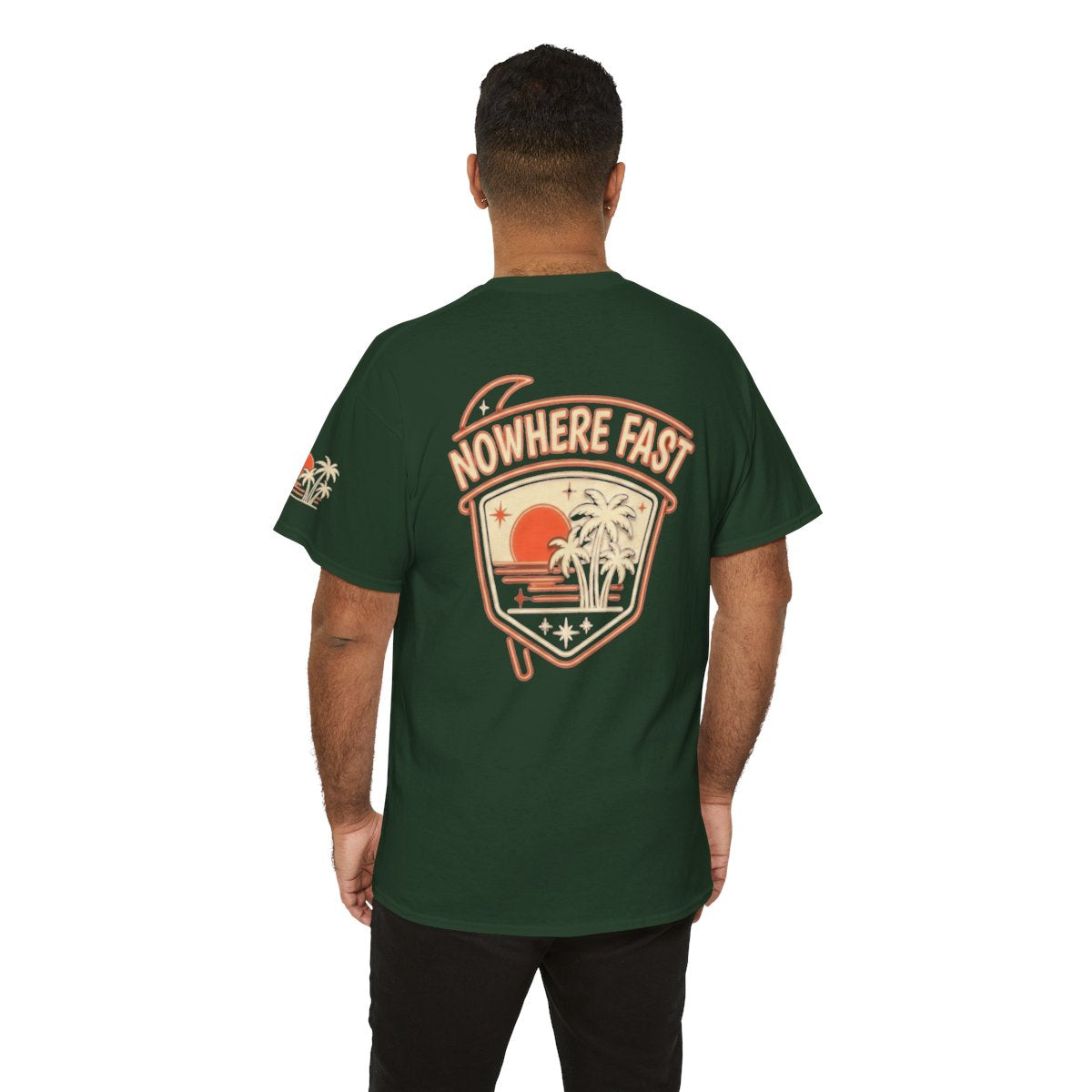 Color: Forest Green | Nowhere Fast Premium Graphic Tee