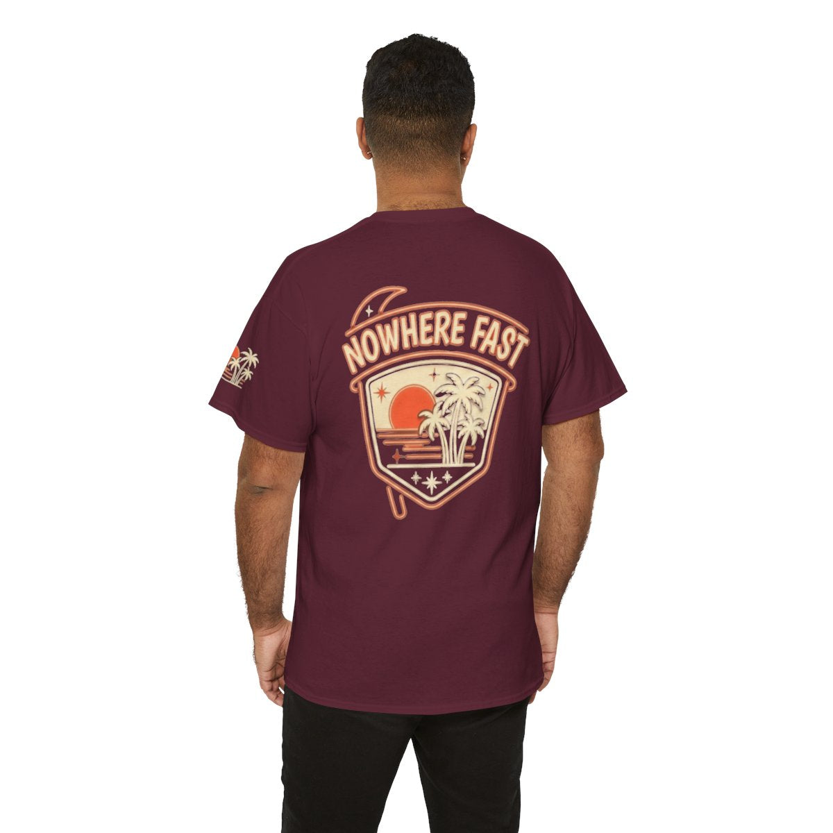 Color: Maroon | Nowhere Fast Premium Graphic Tee