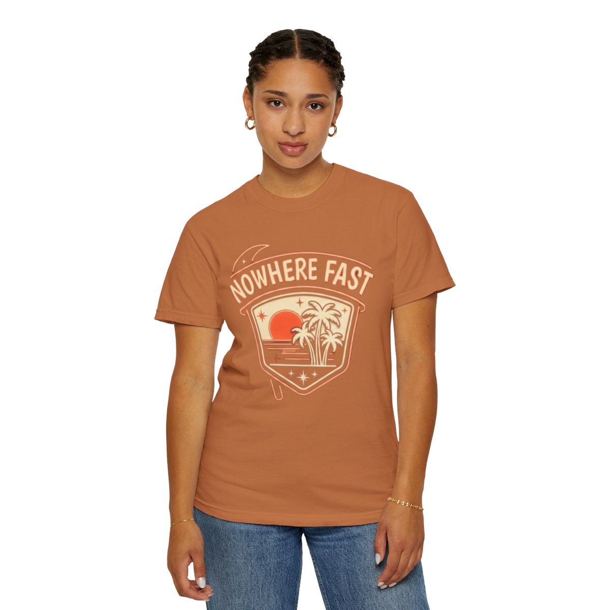 Color: Yam | Nowhere Fast Unisex Garment-Dyed Tee