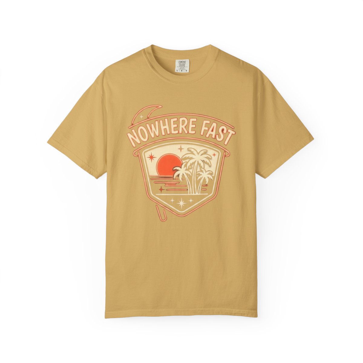 Color: Mustard | Nowhere Fast Unisex Garment-Dyed Tee