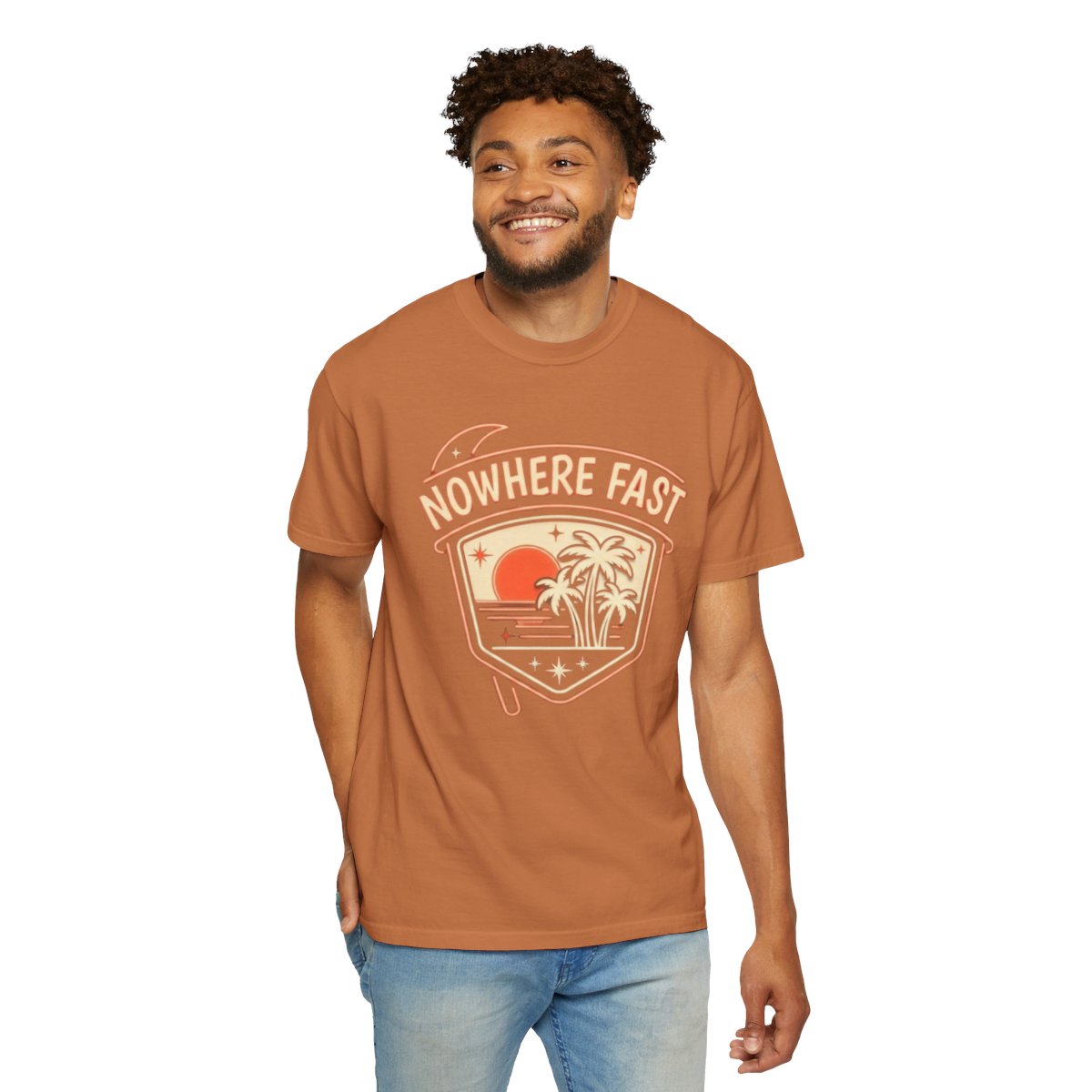 Color: Yam | Nowhere Fast Unisex Garment-Dyed Tee