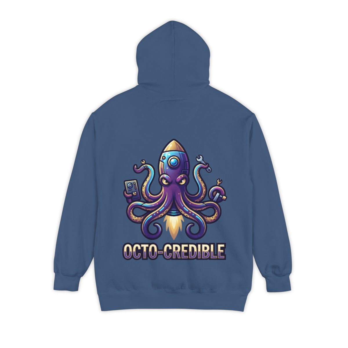Color: True Navy | Octo Credible Garment-Dyed Hoodie