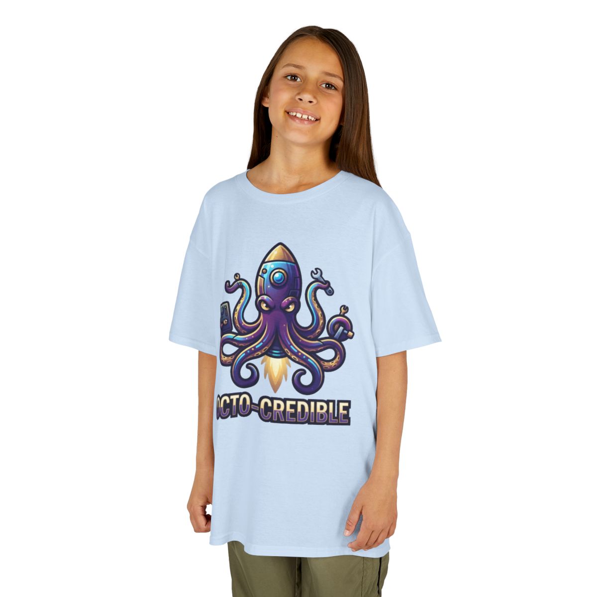 Color: Light Blue | Octo Credible Kids Tee