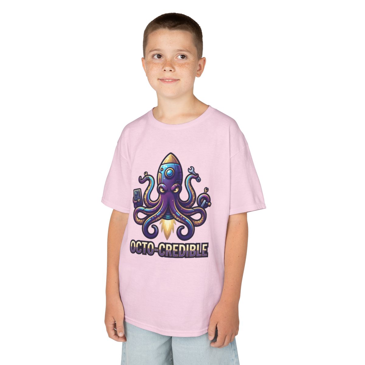 Color: Light Pink | Octo Credible Kids Tee