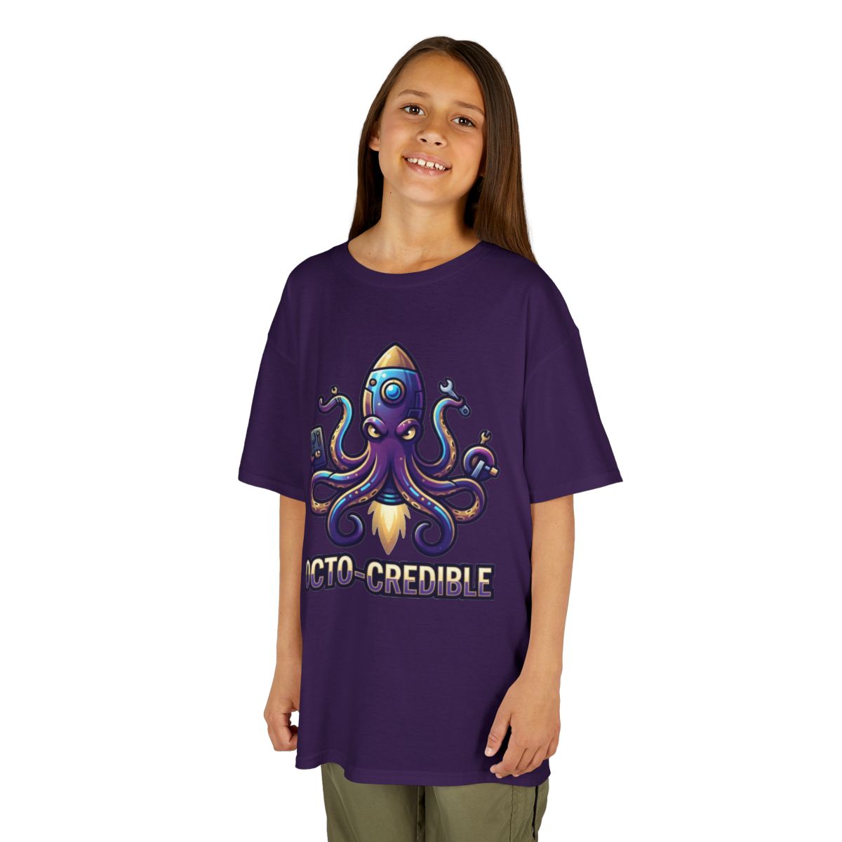 Color: Purple | Octo Credible Kids Tee
