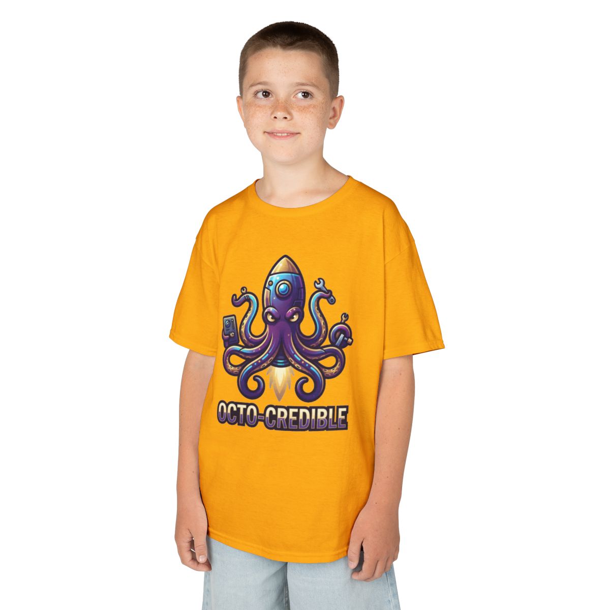 Color: Gold | Octo Credible Kids Tee