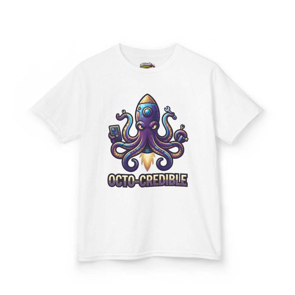 Color: White | Octo Credible Kids Tee