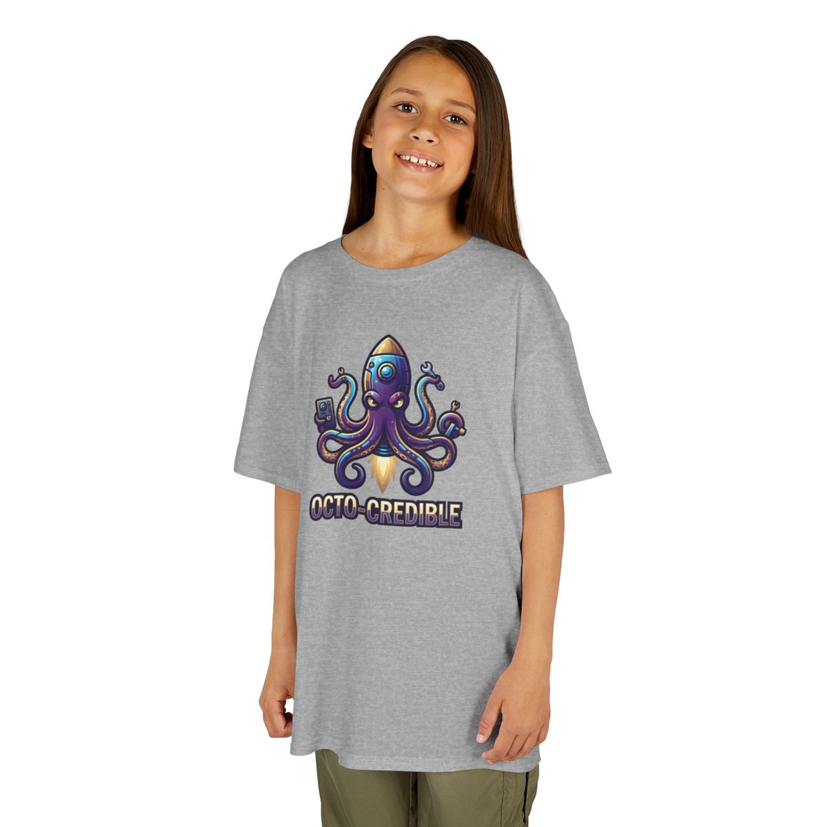 Color: Sport Grey | Octo Credible Kids Tee