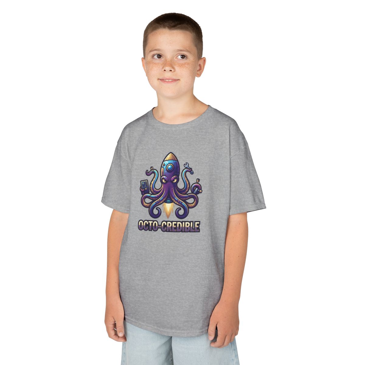 Color: Sport Grey | Octo Credible Kids Tee