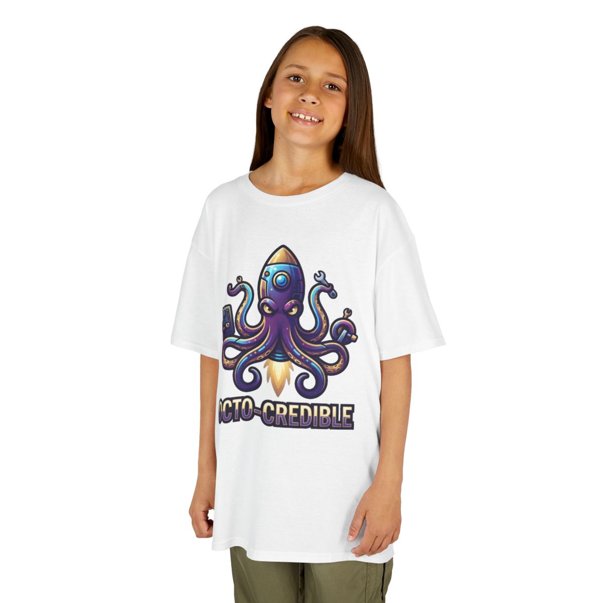 Color: White | Octo Credible Kids Tee