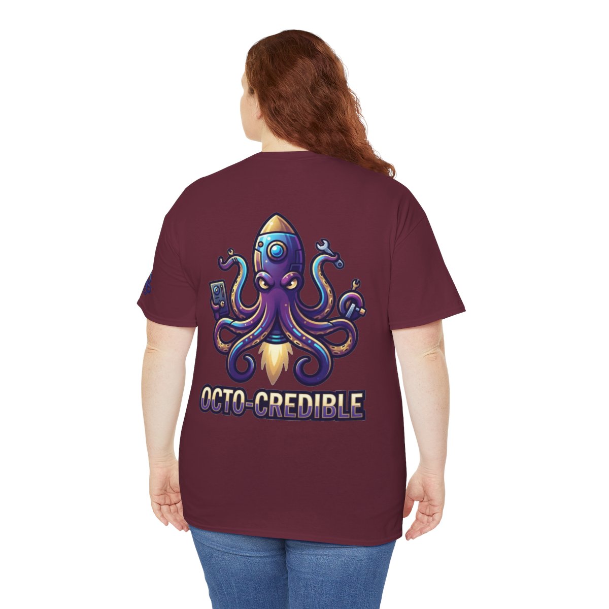 Color: Maroon | Octo Credible Premium Graphic Tee