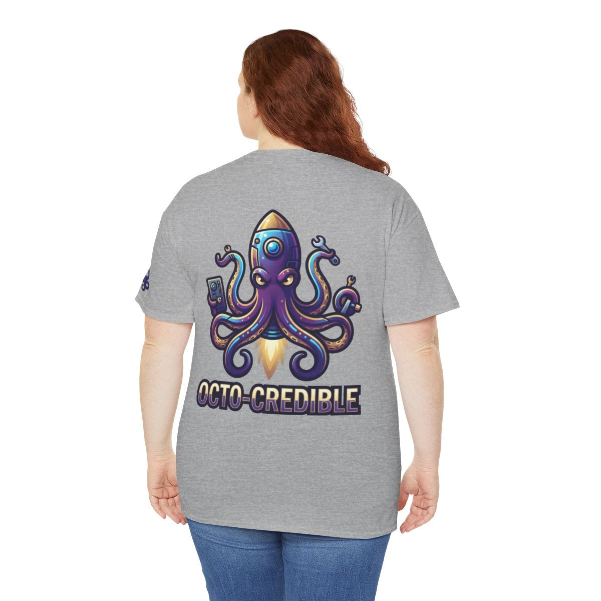 Color: Sport Grey | Octo Credible Premium Graphic Tee