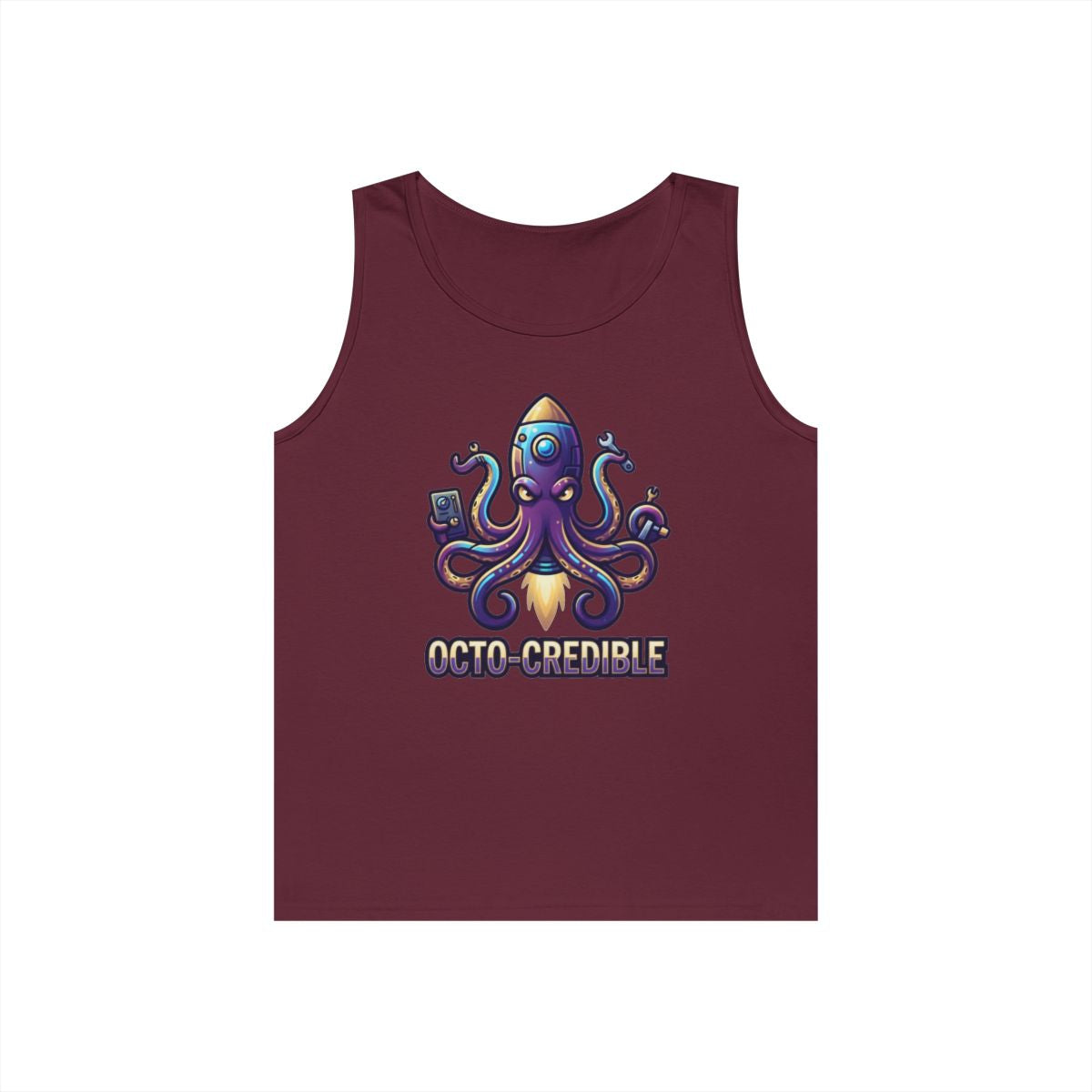 Color: Maroon | Octo Credible Tank Top