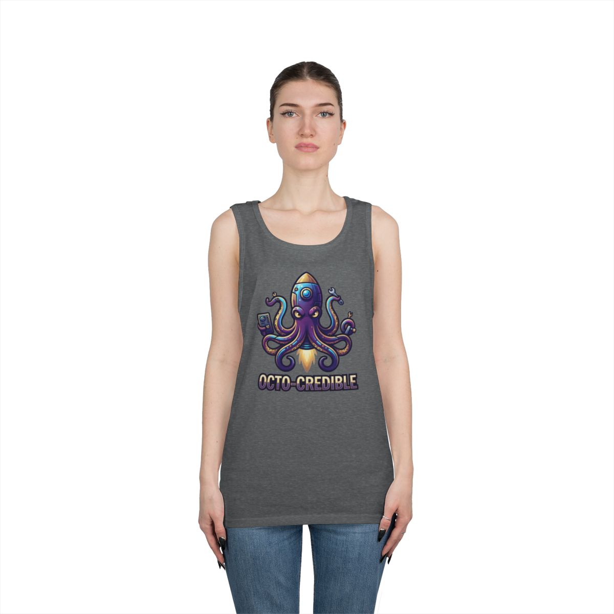 Color: Graphite Heather | Octo Credible Tank Top