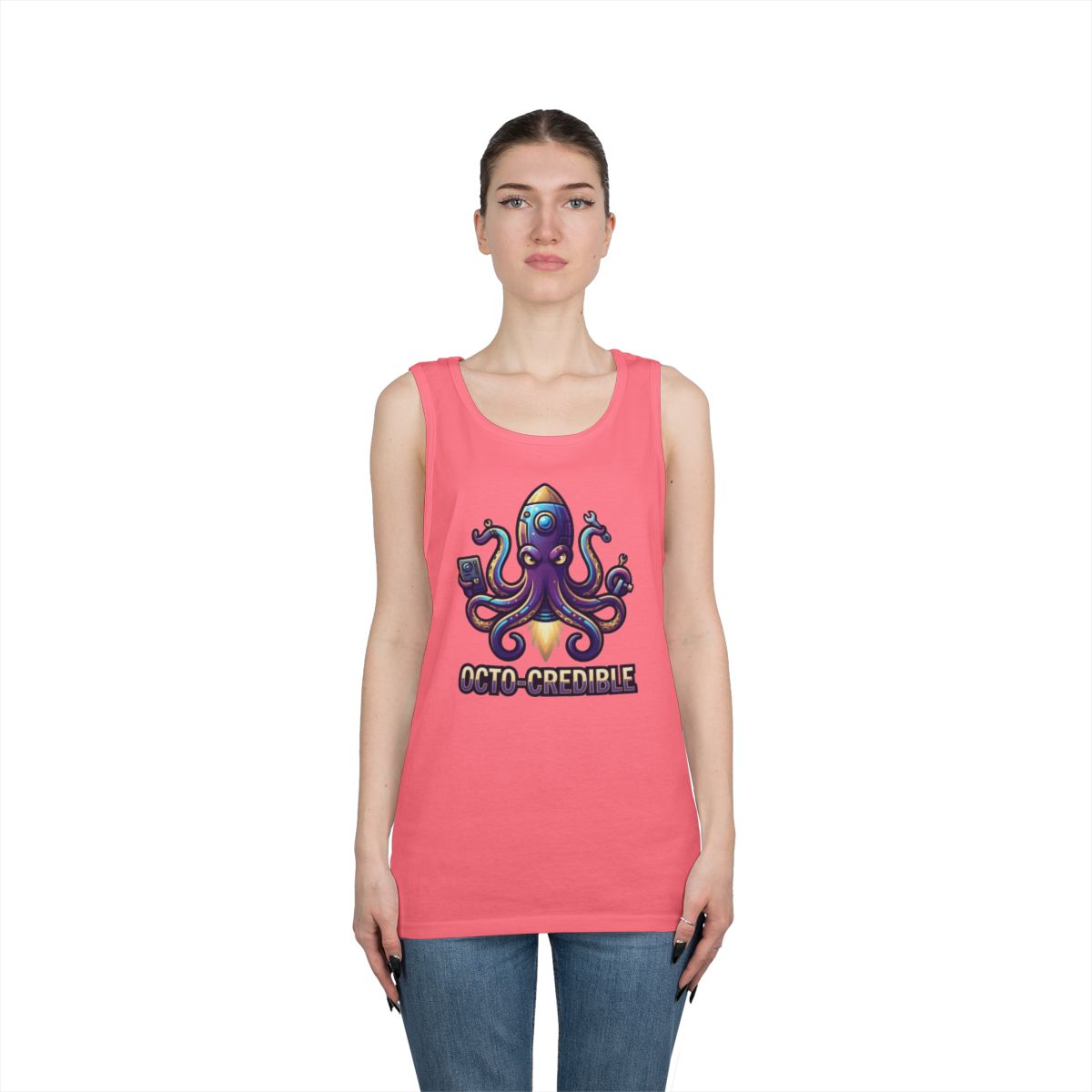 Color: Safety Pink | Octo Credible Tank Top