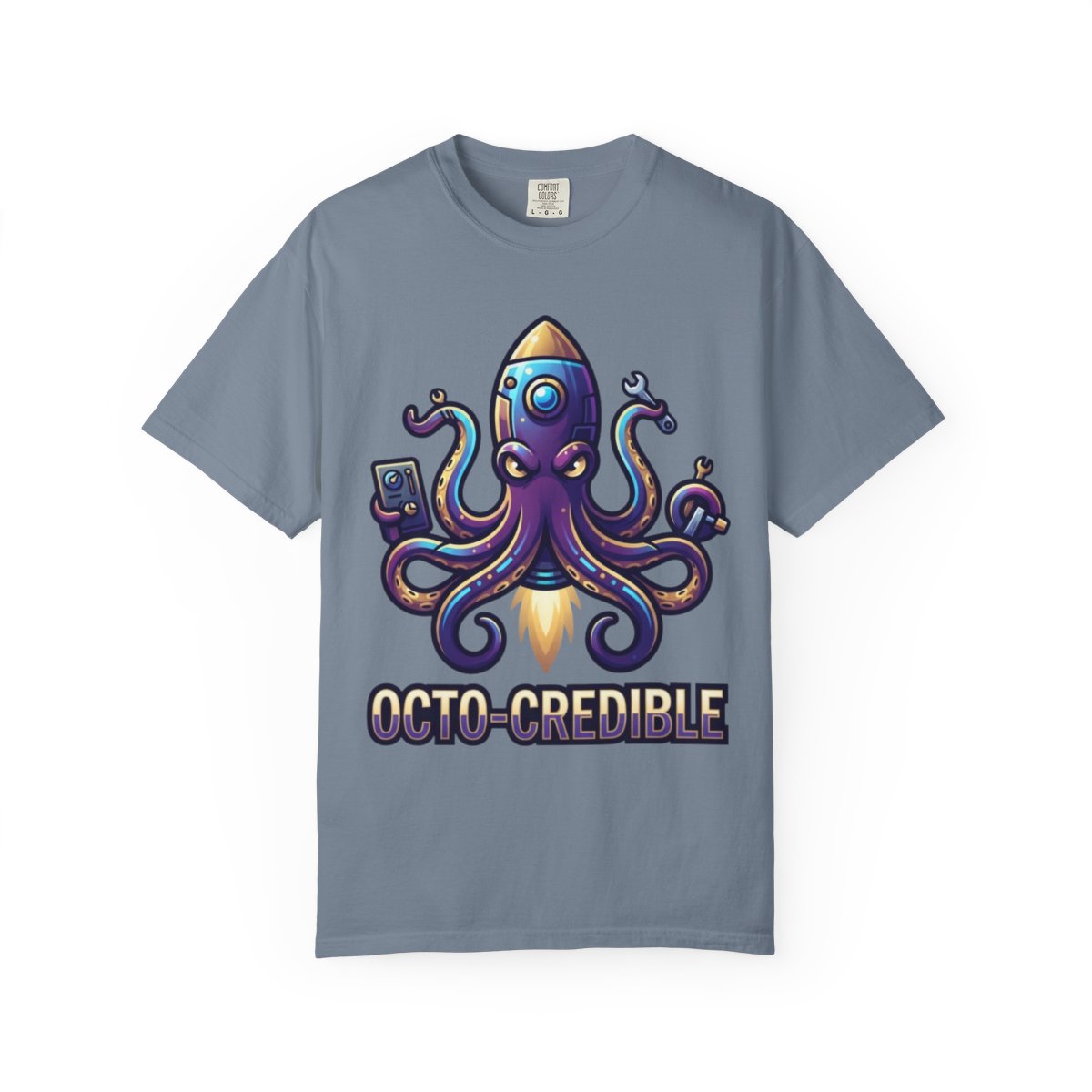 Color: Blue Jean | Octo Credible Unisex Garment-Dyed Tee
