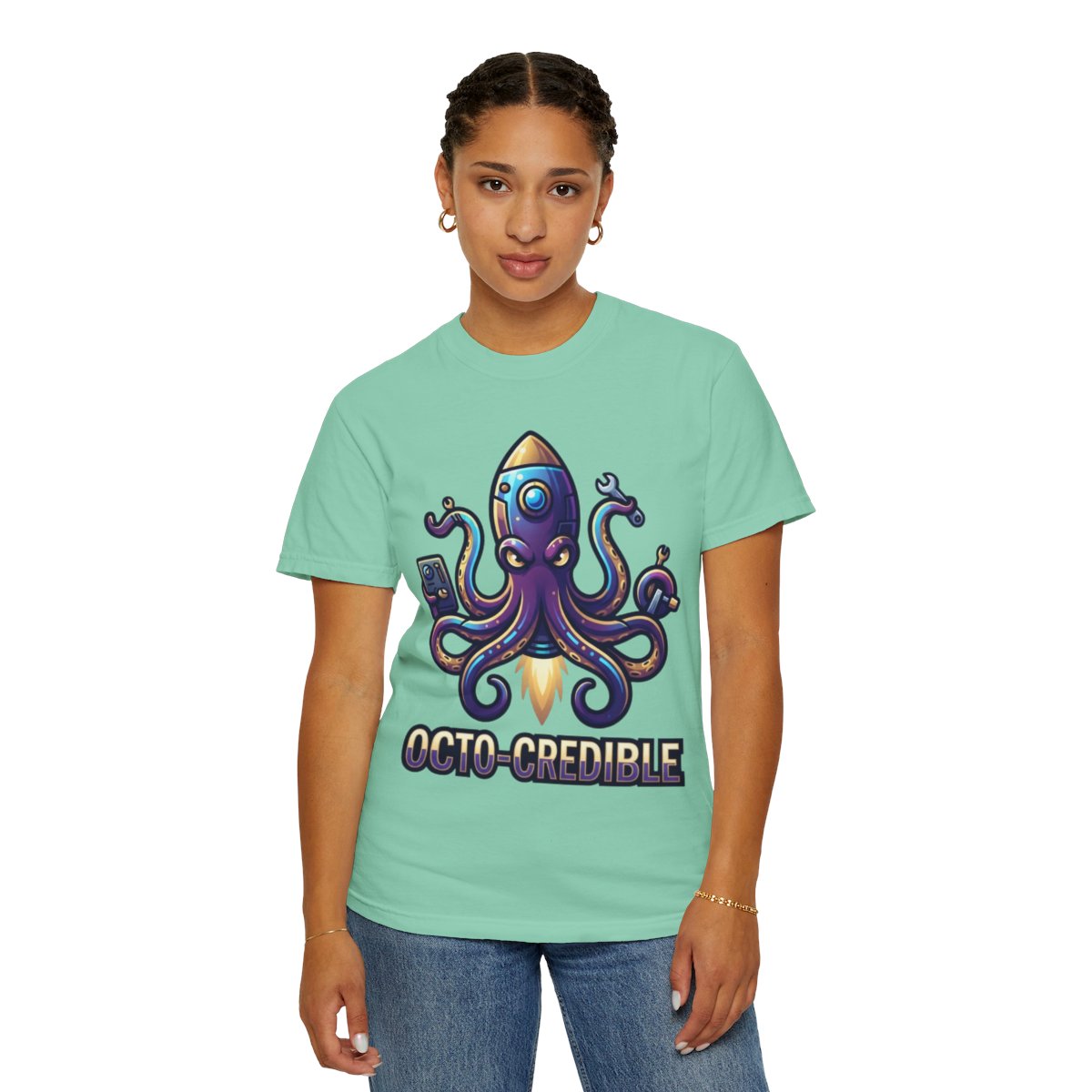 Color: Island Reef | Octo Credible Unisex Garment-Dyed Tee