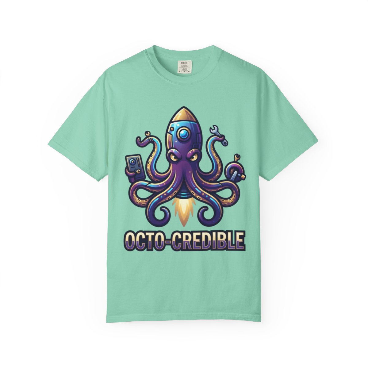 Color: Island Reef | Octo Credible Unisex Garment-Dyed Tee