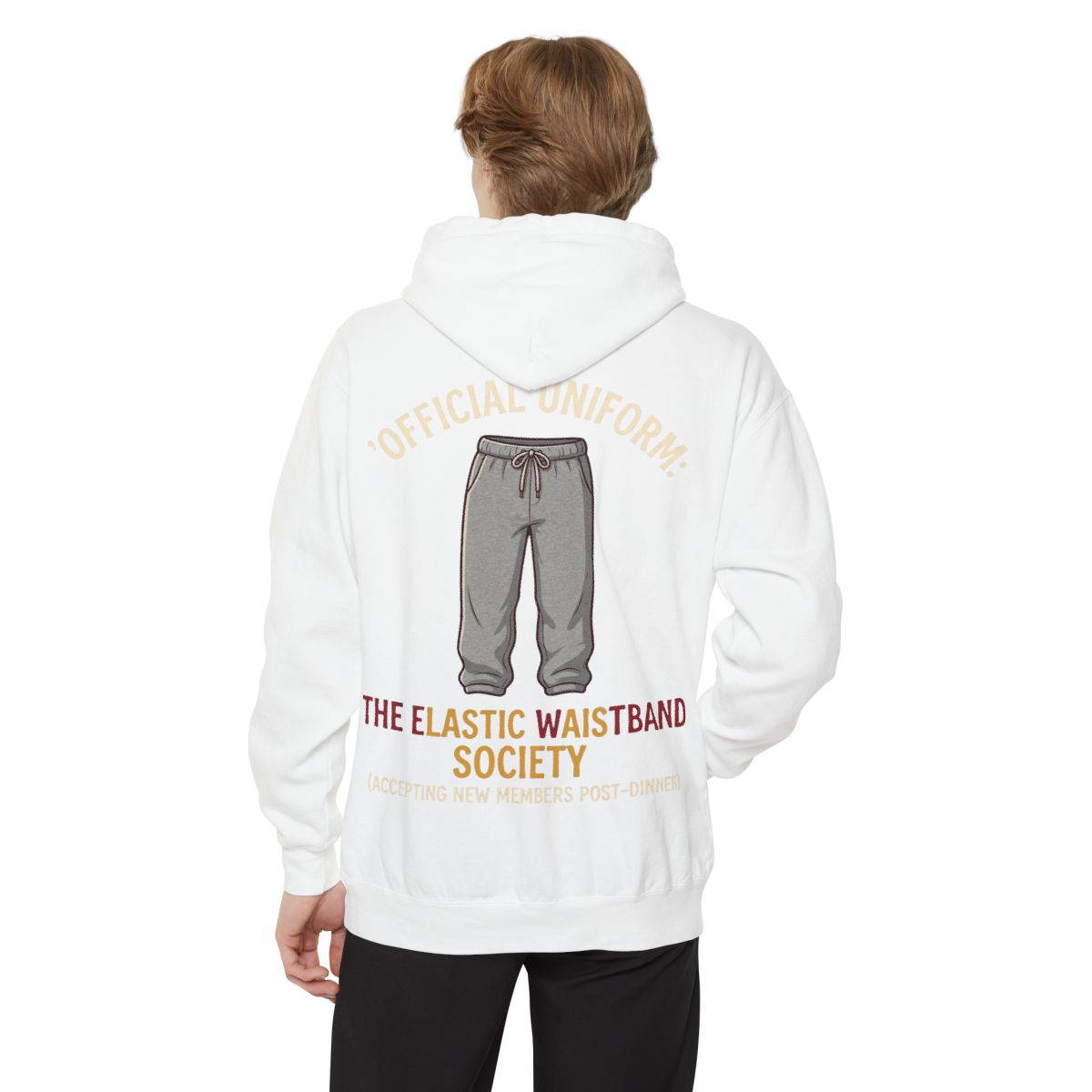 Color: White | Offical Thanksgiving Uniform Garment-Dyed Hoodie