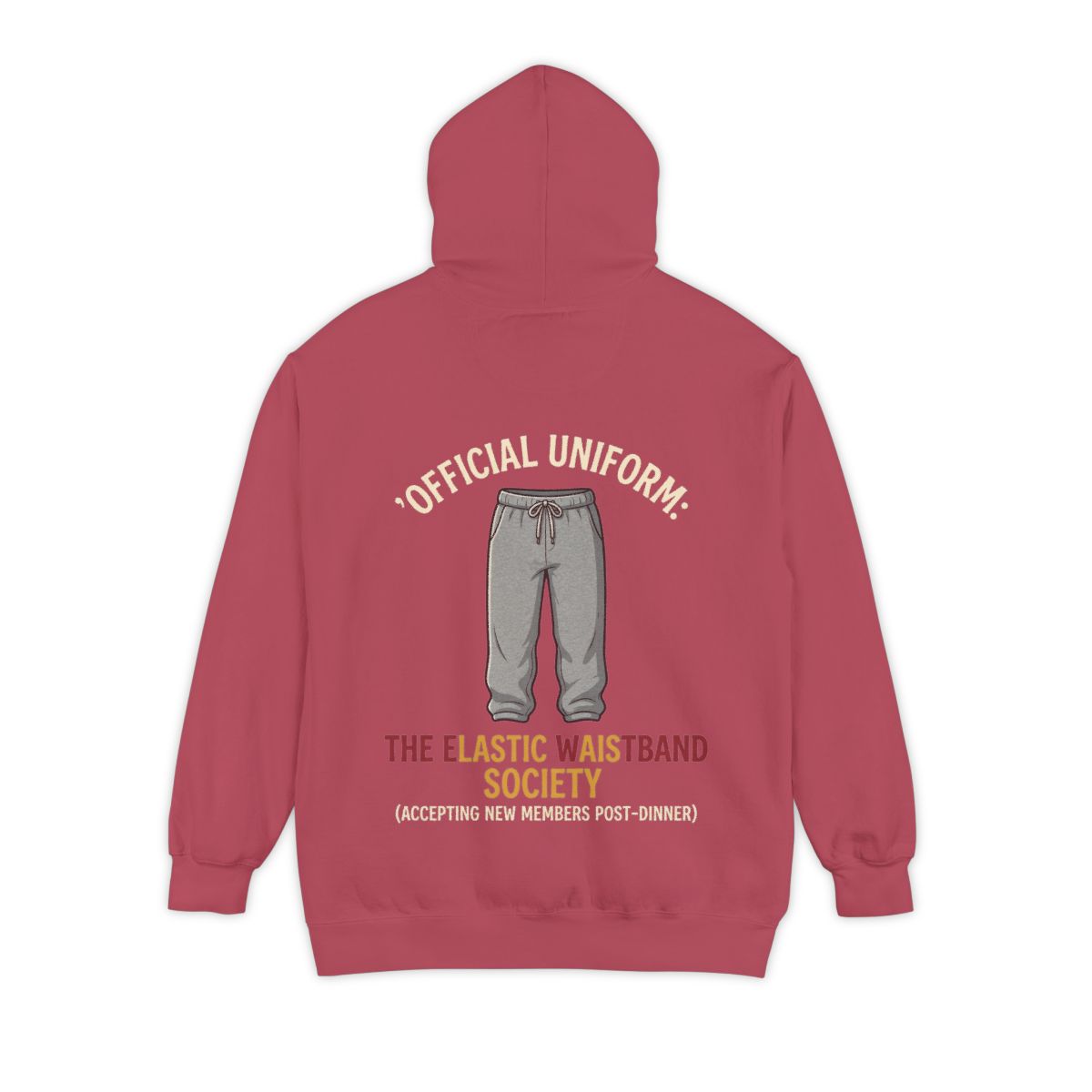 Color: Crimson | Offical Thanksgiving Uniform Garment-Dyed Hoodie