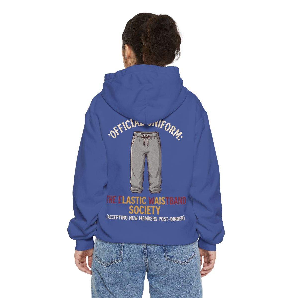 Color: Flo Blue | Offical Thanksgiving Uniform Garment-Dyed Hoodie