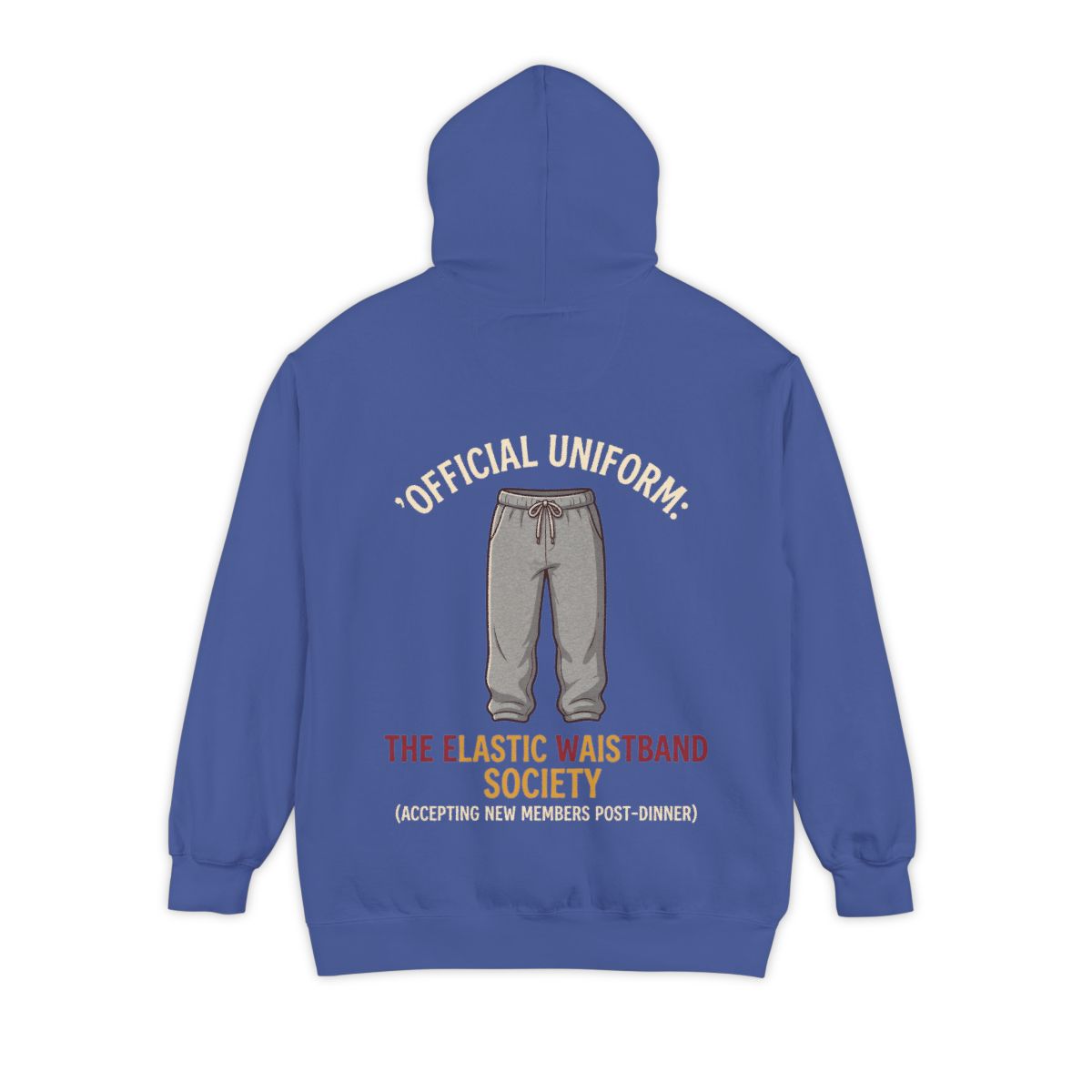 Color: Flo Blue | Offical Thanksgiving Uniform Garment-Dyed Hoodie