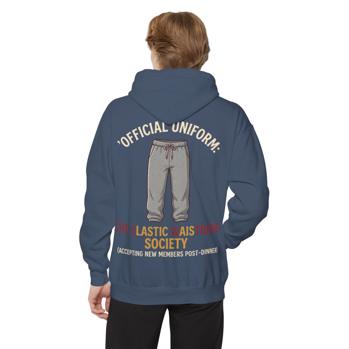 Color: Denim | Offical Thanksgiving Uniform Garment-Dyed Hoodie