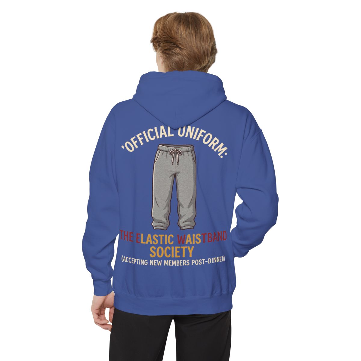 Color: Flo Blue | Offical Thanksgiving Uniform Garment-Dyed Hoodie
