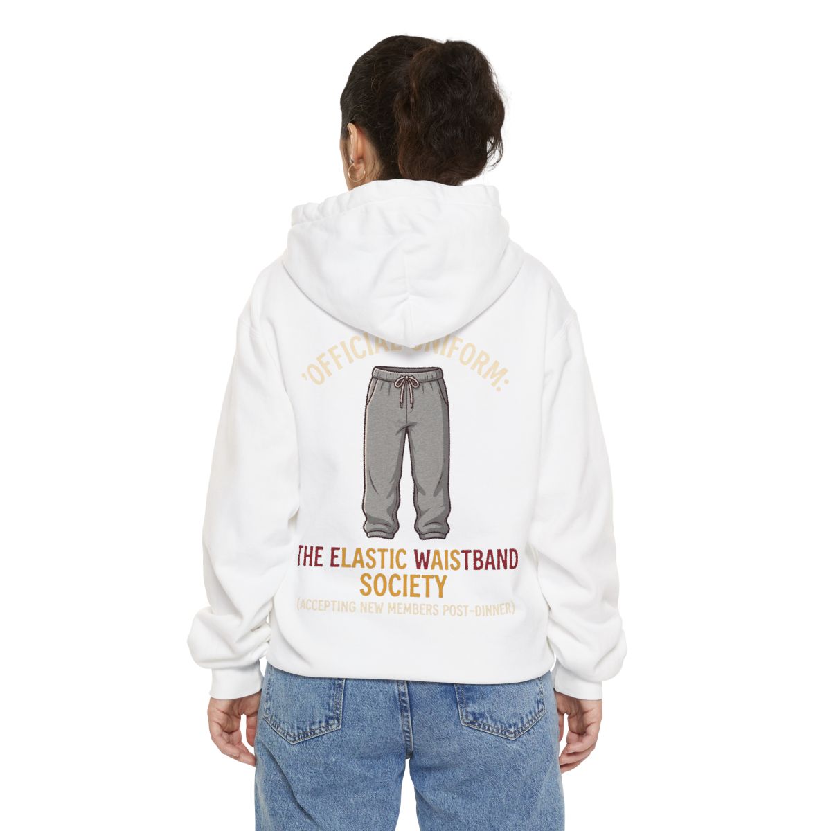 Color: White | Offical Thanksgiving Uniform Garment-Dyed Hoodie