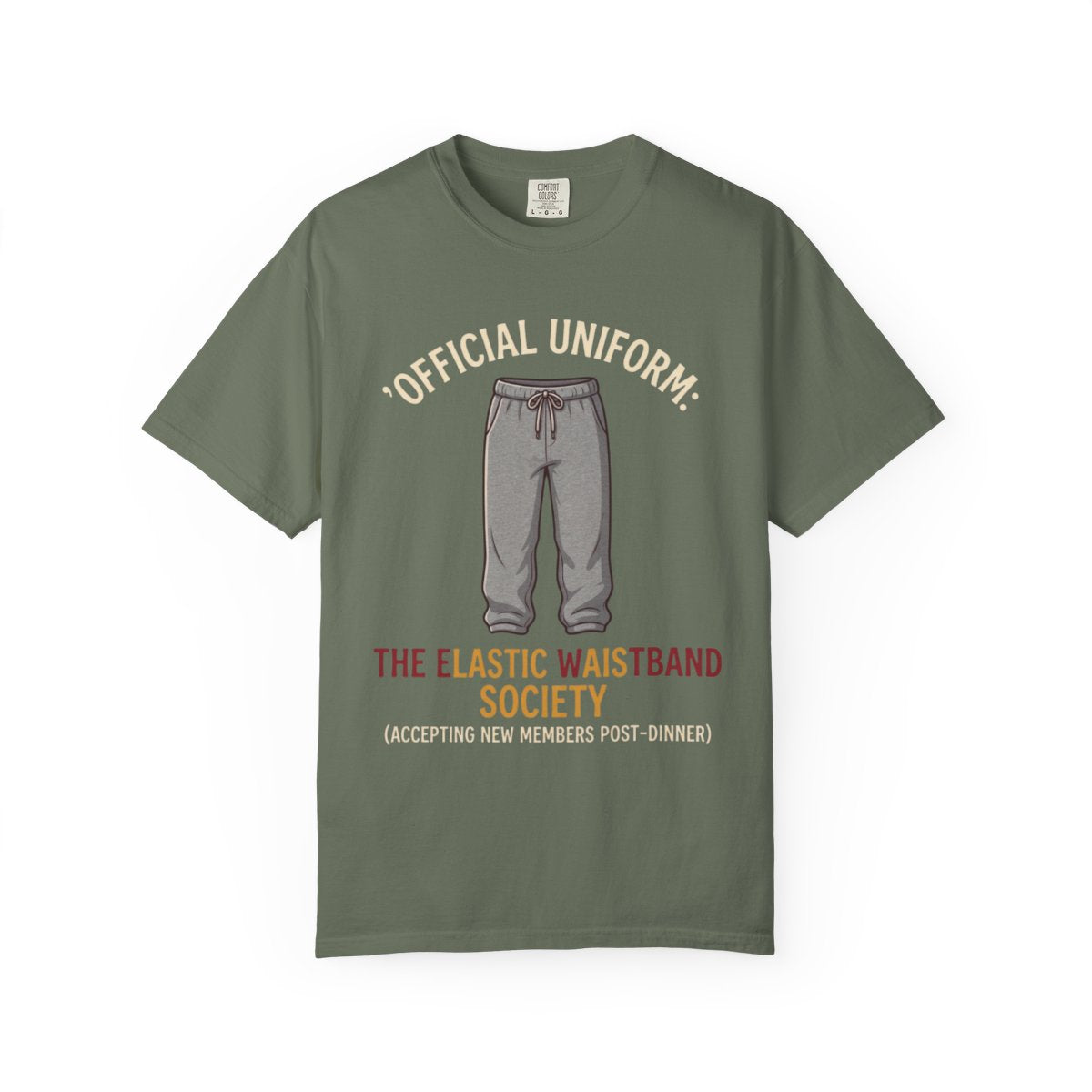 Color: Moss | Offical Thanksgiving Uniform Unisex Garment-Dyed Tee