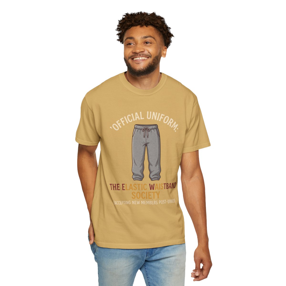 Color: Mustard | Offical Thanksgiving Uniform Unisex Garment-Dyed Tee